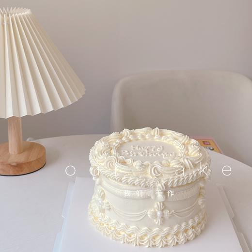 纯白色复古蛋糕-低糖处理无添加 商品图0