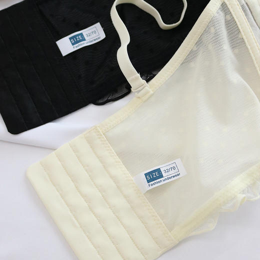 TG-TG02S195 大胸显小蕾丝性感真丝文胸 薄款调整型收副乳桑蚕丝内衣 商品图2