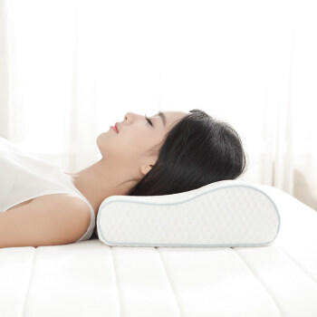 8H 慢回弹记忆棉 成人枕头护颈椎枕芯深度睡眠 H1白色+枕套 商品图1