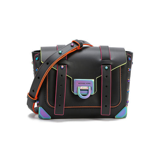 192877800996  迈克高仕MICHAEL KORS Michael Kors MANHATTAN 城市霓虹铆钉翻盖手提斜挎包30T9TNCM1L 商品图0