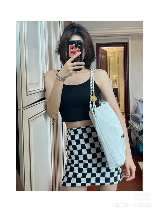 升级品质22bag 〰️ 白色黑字母 商品图7