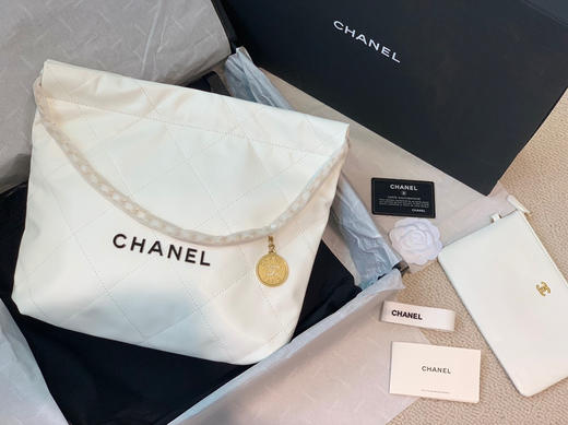 升级品质22bag 〰️ 白色黑字母 商品图9