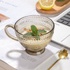 「精致茶色！时尚ins风」北欧复古玻璃杯 居家日用水杯透明茶杯咖啡牛奶杯子带把餐饮用具 商品缩略图1