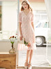 OLrain法式高级穿搭粉色短袖连衣裙女夏季2022新款气质显瘦爱心裙 商品缩略图3