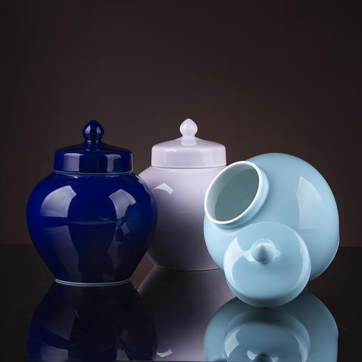 高温颜色釉小盖罐 商品图1