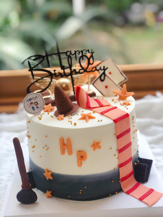 哈利波特翻糖奶油蛋糕 下单前请仔细阅读商品详情 商品图0