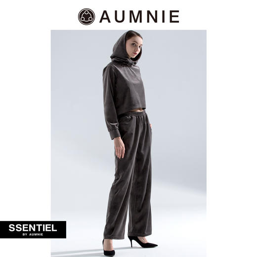 丝绒阔腿长裤 / VELOUR WIDE LEG PANTS 商品图4