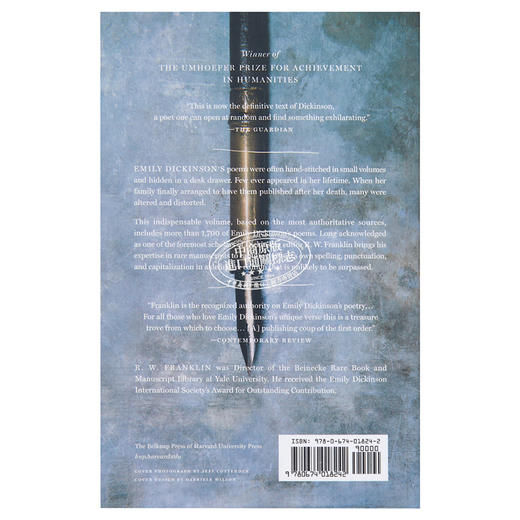 预售 【中商原版】艾米莉狄金森诗集 英文原版 The Poems of Emily Dickinson 诗歌 商品图1