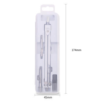 得力（deli）金属圆规套装 高考中考考试文具(圆规 鸭嘴头 铅芯头 铅芯)开学文具礼物 商品图3