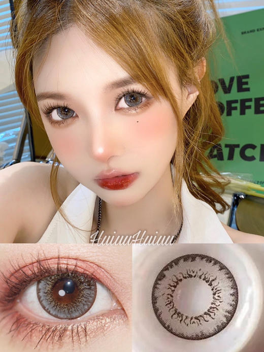 《镇店款》Agenscolor-马卡龙灰色14.5mm  【年抛 0-1000度 无525/575】 商品图0