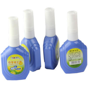 白雪（snowhite）X-18修正液18ml学生涂改液学习办公改正液多用途修正笔蓝瓶单支装 商品图2