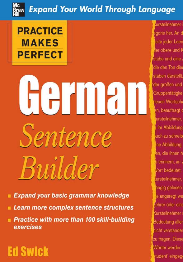 【练习册】《German sentence builder》