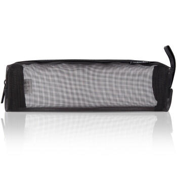 得力（deli）透明网纱笔袋/考试可用尼龙方型文具盒/大容量手提铅笔收纳袋 中高考研适用 传奇黑开学必备 商品图4