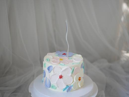 小清新奶油刮花蛋糕 商品图2