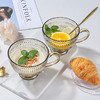 「精致茶色！时尚ins风」北欧复古玻璃杯 居家日用水杯透明茶杯咖啡牛奶杯子带把餐饮用具 商品缩略图0
