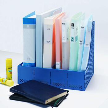 天章 （TANGO）文件架四联文件框文件夹资料架文件筐档案架四联桌面办公文具办公用品牢固耐用不易变形 商品图1