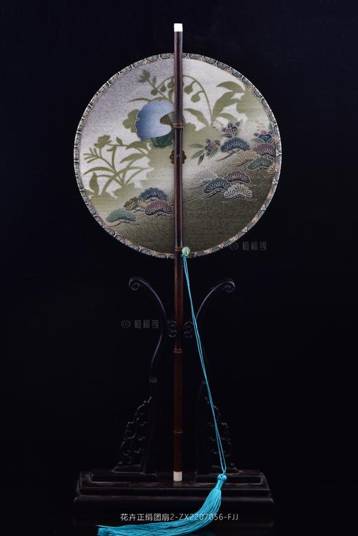 【月色】花卉正绢团扇2-ZX2207056（不含扇架） 商品图4