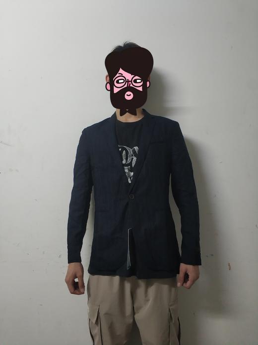 SELECTED 西装外套 M BOLD STRIP LINEN BLAZER FR 商品图0