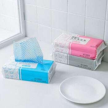 庭好厨房用纸抽纸4包320片一次性抹布厨房纸巾吸油去污懒人抹布抽装 商品图3