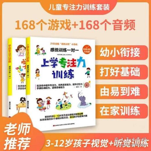 上学专注力训练：感统训练一对一（思维训练彩色版） 商品图0