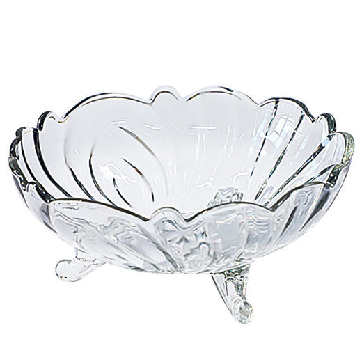 「质感满满！一用便知」水果盘北欧风格居家日用现代客厅茶几零食盘子创意水晶玻璃糖果盆轻奢 商品图4