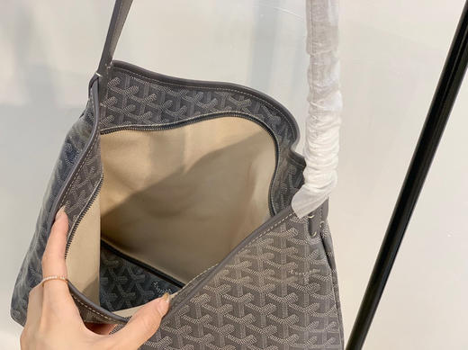 goyard hobo拉链托特-灰色 商品图8
