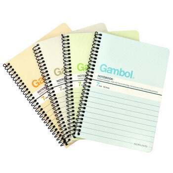 国誉（KOKUYO）螺旋A6笔记本子Gambol渡边学生记事本软抄本 7mm横线18行 50张/本 12本颜色随机 WCN-SA6506Y 商品图3