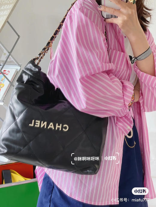 升级品质22bag 〰️ 黑色白字 商品图1