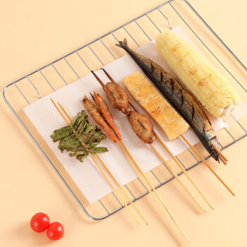 拜杰硅油纸烘焙吸油纸30*20cm烧烤空气炸锅烤肉烤盘露营专用垫纸100张 商品图2