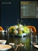 高档餐桌花仿真花圆桌转盘会议桌面酒店餐厅客厅大装饰假花摆设件 商品缩略图2