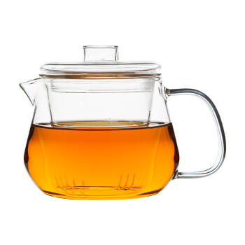 雅集茶具透明耐热玻璃泡茶壶带过滤茶水分离玻璃茶壶550ml茶具泡茶壶 商品图1