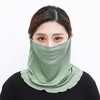 NL-双面多功能针织真丝围脖女套头挂耳护脖丝巾遮面小围巾搭配薄款面罩脖套 商品缩略图2