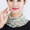 NL-真丝印花围脖桑蚕丝网眼真丝围脖套头围巾丝巾遮阳春夏百搭假领子脖套女 商品缩略图2