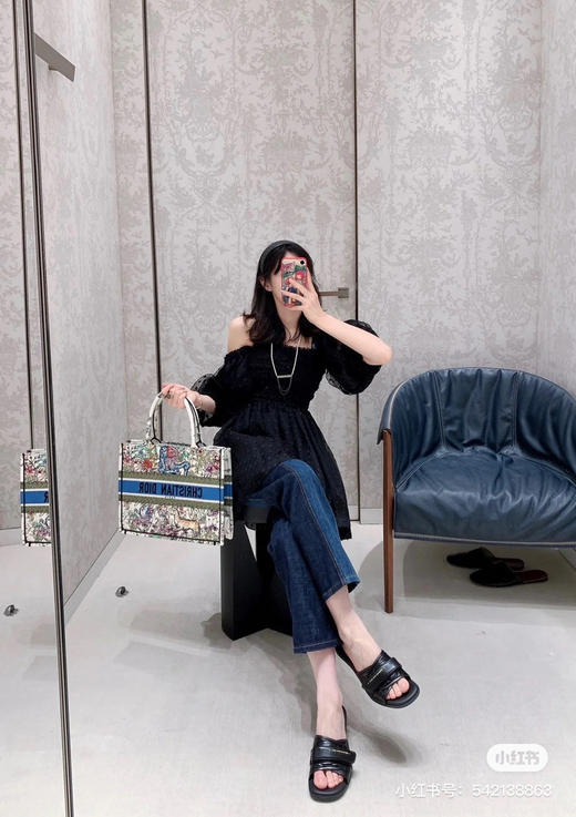 tote购物袋36cm 原单-北极星黑色 商品图1