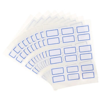 西玛（SIMAA)90枚25*30mm标签贴纸口取纸不干胶自粘性标贴 9枚/张 10张/包8454 商品图1