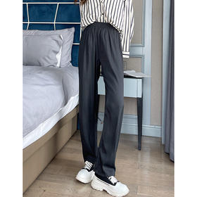 【黎安尔】两件立减20元  轻奢冰丝空气感阔腿裤