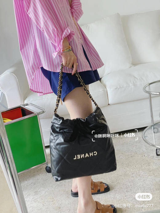 升级品质22bag 〰️ 黑色白字 商品图2