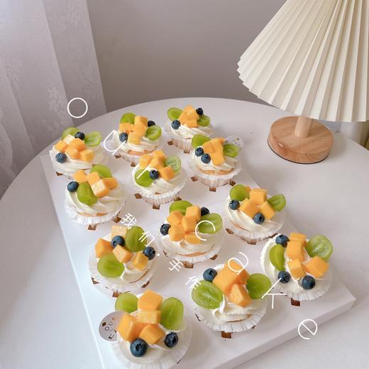 水果杯子蛋糕(按当季水果装饰)-无夹心内有卡仕达酱-低糖无添加 商品图4