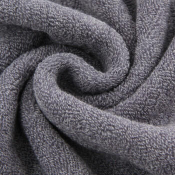 金号毛巾纯棉高档运动浴巾 加厚加大男士洗澡巾 灰色 150*73cm 480g 商品图3