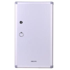 得力(deli)48位铝合金钥匙管理箱 带锁钥匙整理保管箱收纳柜/含钥匙牌 银色