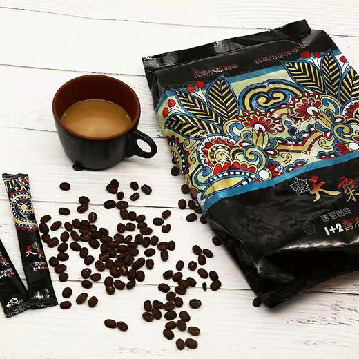 天粟牌三合一特浓咖啡13g*50条/袋 商品图0