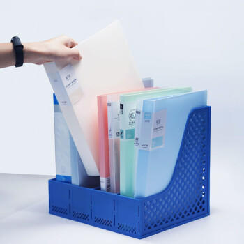 天章 （TANGO）文件架四联文件框文件夹资料架文件筐档案架四联桌面办公文具办公用品牢固耐用不易变形 商品图2