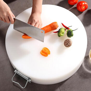 全适圆形加厚PE砧板38*7cm商用切菜板剁骨案板子肉墩菜墩塑料菜板案板 商品图5