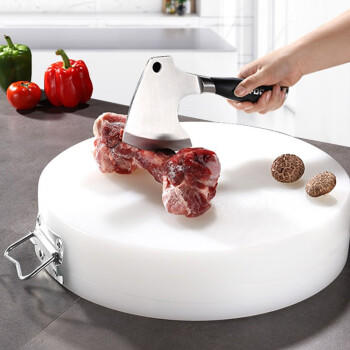 全适圆形加厚PE砧板38*7cm商用切菜板剁骨案板子肉墩菜墩塑料菜板案板 商品图4