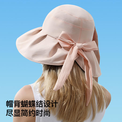 夏季防晒渔夫帽子女士黑胶涂层防紫外线可折叠大帽檐太阳帽XMZ229 商品图1