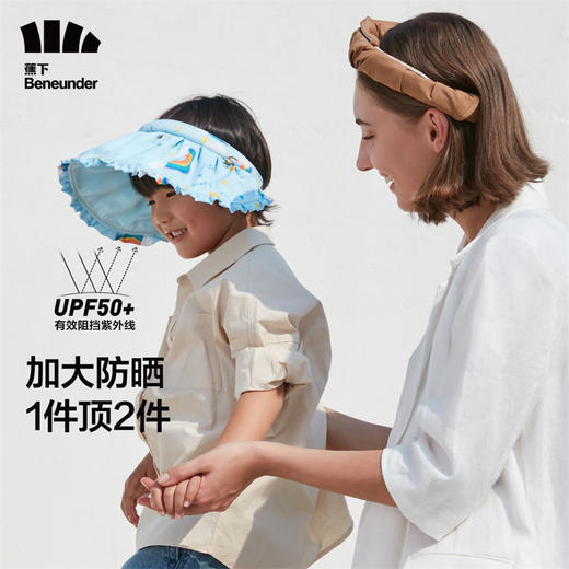 蕉下纭际系列亲子贝壳防晒空顶帽 商品图3