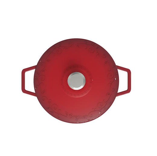 BGA2601 宝玑琅彩系列28cm珐琅铸铁焖焗海鲜锅 经典红 商品图3