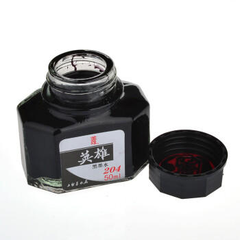 英雄（HERO） 钢笔/签字笔墨水非碳素墨水50ml黑色英雄墨水204 商品图2
