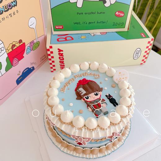 泡泡玛特复古蛋糕（可换娃娃）-低糖处理无添加 商品图0
