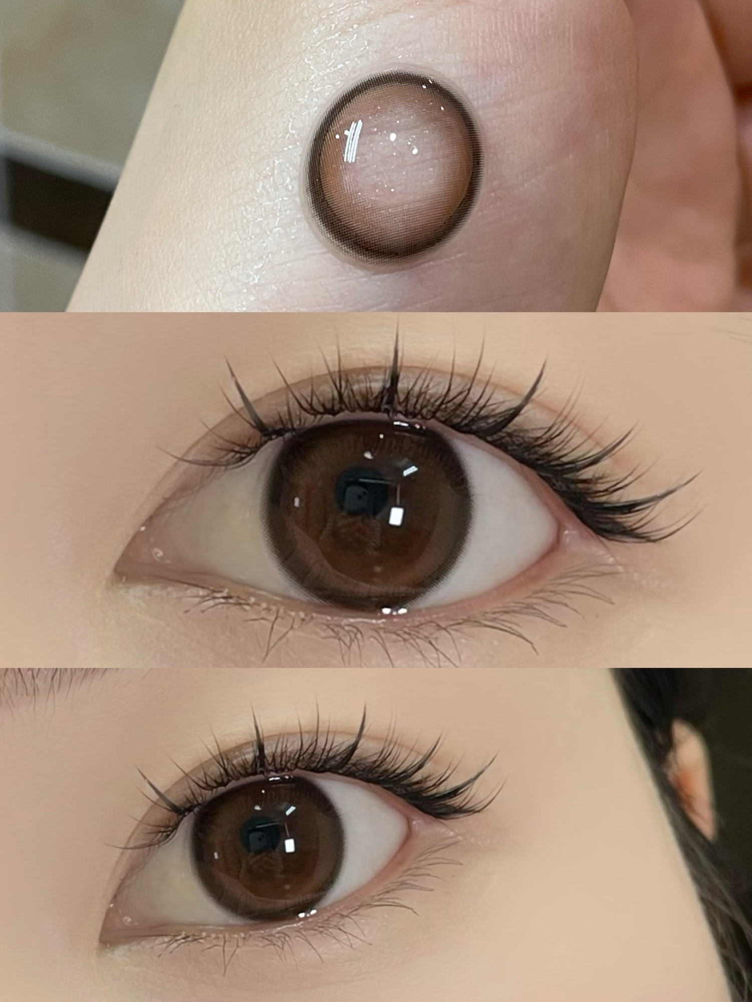 （半年抛）Hancon 微笑弹珠棕（缺货度数8.2到货） 14.2mm  着色13.4mm